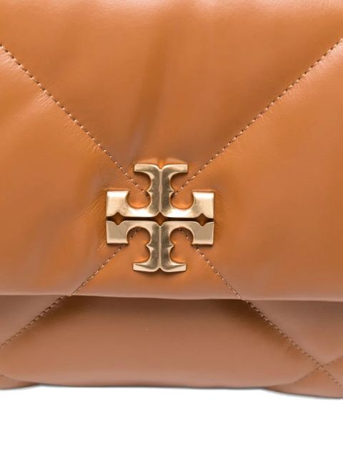 Tory Burch Kira diamond-quilted leather shoulder bag - Brown