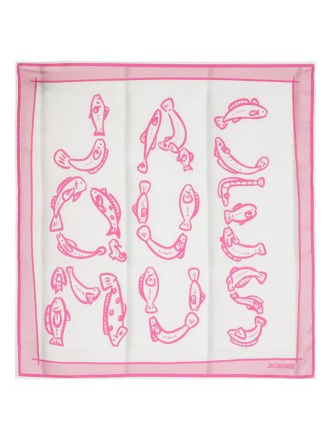 Jacquemus Le Bandana Pesco scarf - White