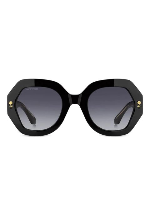 ETRO geometric-frame sunglasses - Black - zdjęcie produktu nr 1