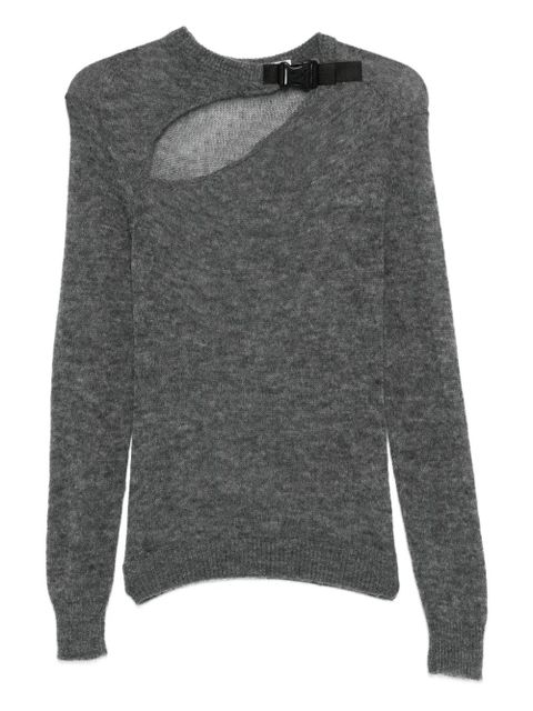 Coperni cut-out buckle sweater - Grey - zdjęcie produktu nr 1
