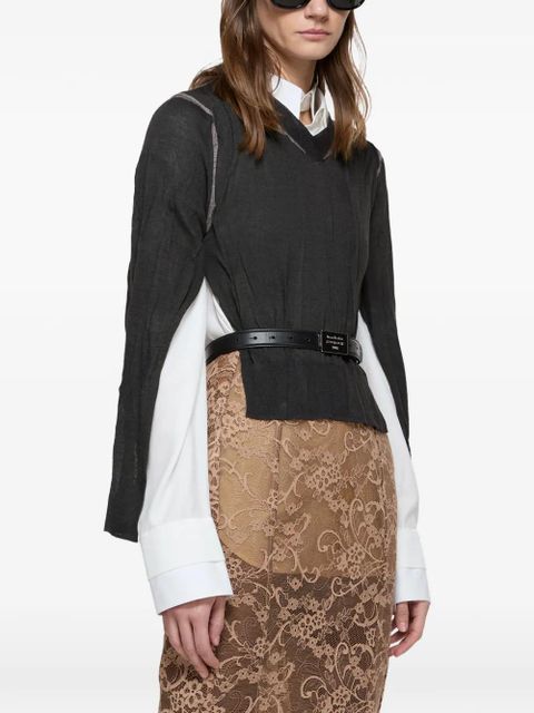 Acne Studios V-neck top - Black - zdjęcie produktu nr 1