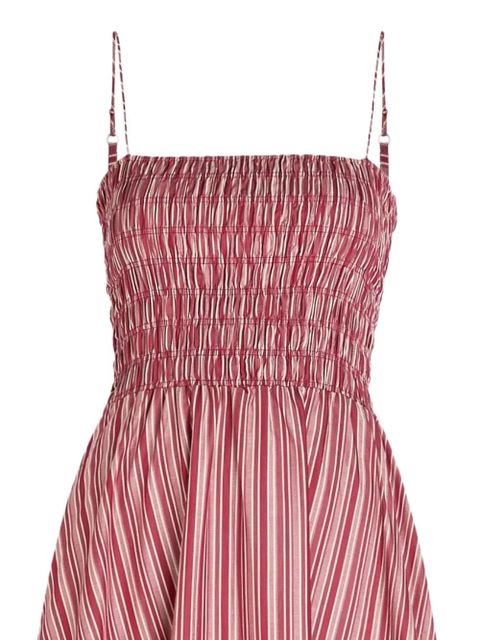 Faithfull the Brand striped-pattern shirred-bodice dress - zdjęcie produktu nr 2