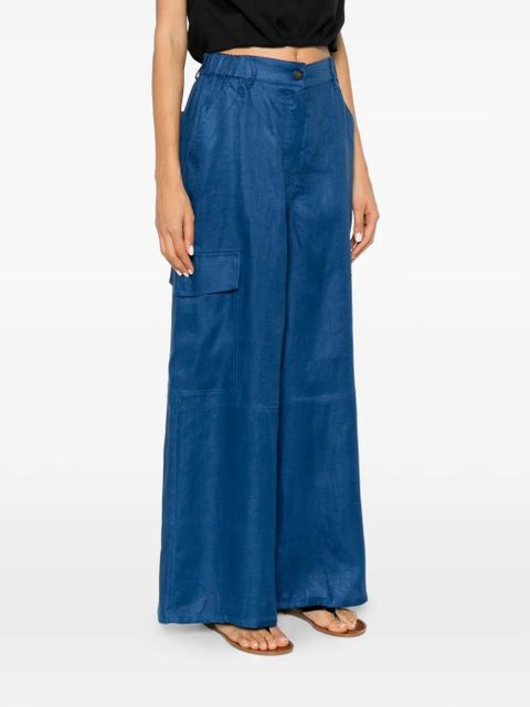 Weekend Max Mara Ifinale wide-leg cargo pants - Blue