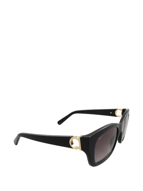 Ferragamo Gancini rectangle-frame sunglasses - Black - zdjęcie produktu nr 2