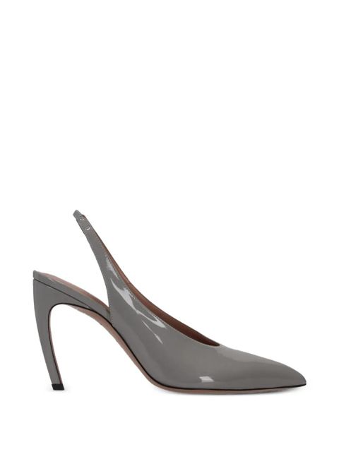 The Attico Viper slingback pumps - Grey - zdjęcie produktu nr 1