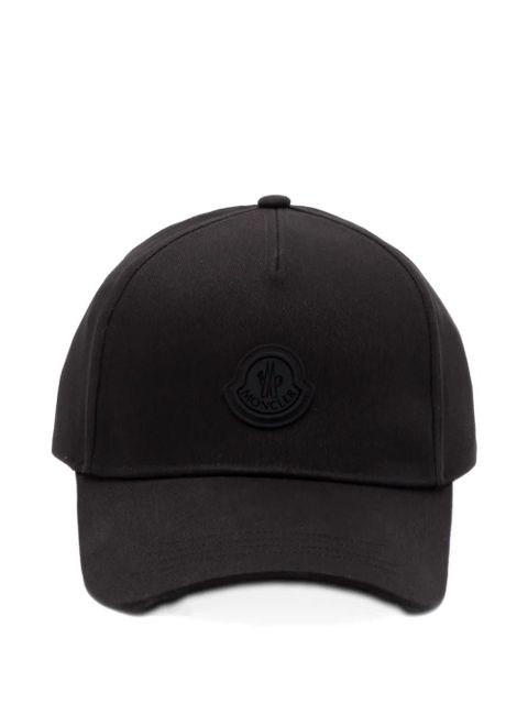 Moncler logo-patch cap - Black - zdjęcie produktu nr 1