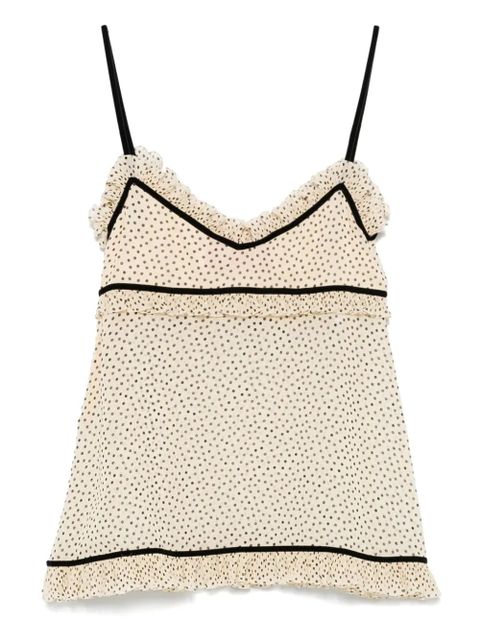 Valentino Garavani polka dot camisole - Neutrals - zdjęcie produktu nr 2