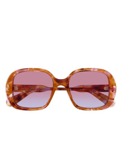 Chloé Eyewear geometric CH0222S sunglasses - Brown - zdjęcie produktu nr 1