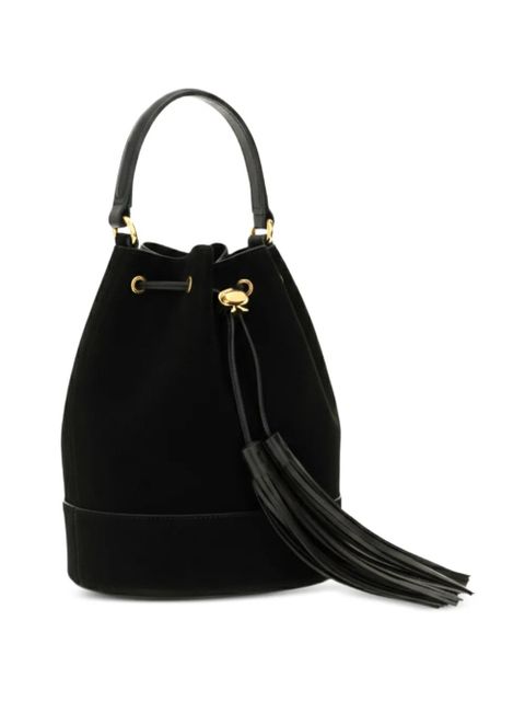 Gianvito Rossi Sienna tasel-detail leather bucket bag - Black