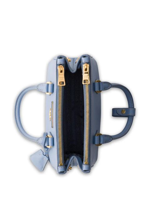 Prada mini Galleria leather tote bag - Blue