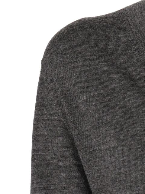 Max Mara v-neck long-sleeve top - Grey