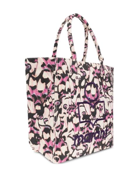 ISABEL MARANT patterned canvas tote bag - Pink