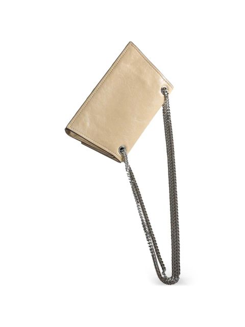 Tory Burch chain logo shoulder bag - Neutrals