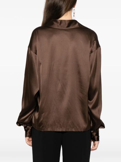TOM FORD satin blouse - Brown