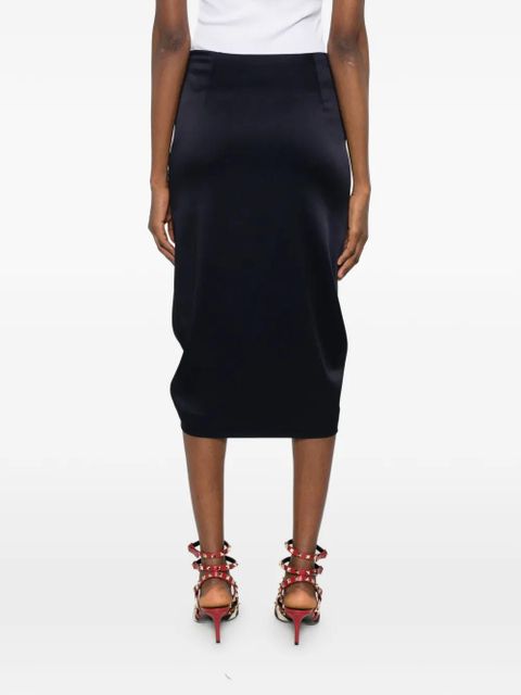 Valentino Garavani ruched skirt - Blue