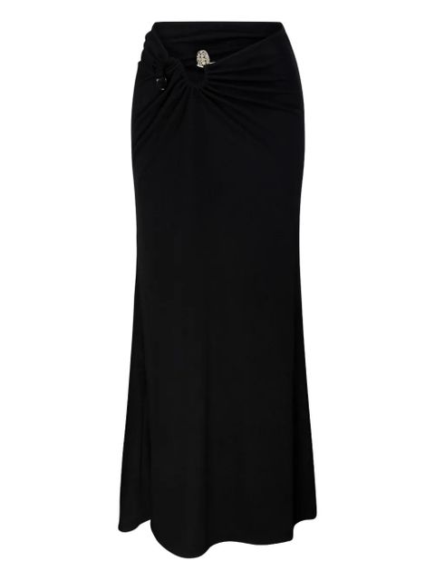 Christopher Esber knot-detail ribbed-knit maxi skirt - Black - zdjęcie produktu nr 1
