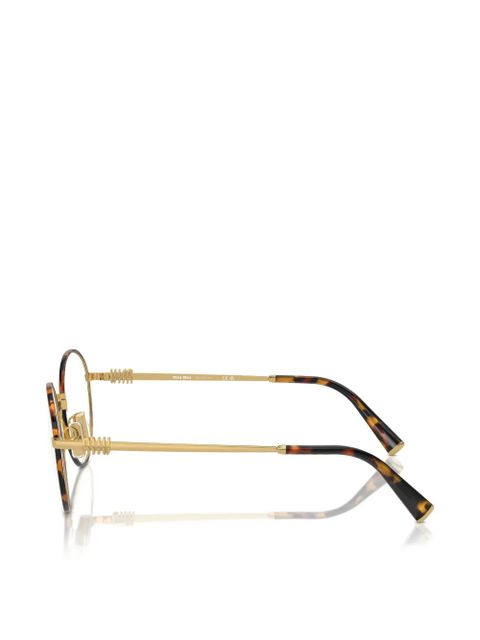 Miu Miu Eyewear round-frame glasses - Gold