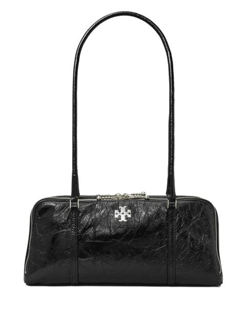 Tory Burch small Marshmallow crinkle-leather shoulder bag - Black - zdjęcie produktu nr 1