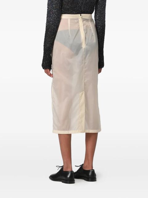 Maison Margiela high-waisted midi skirt - Neutrals