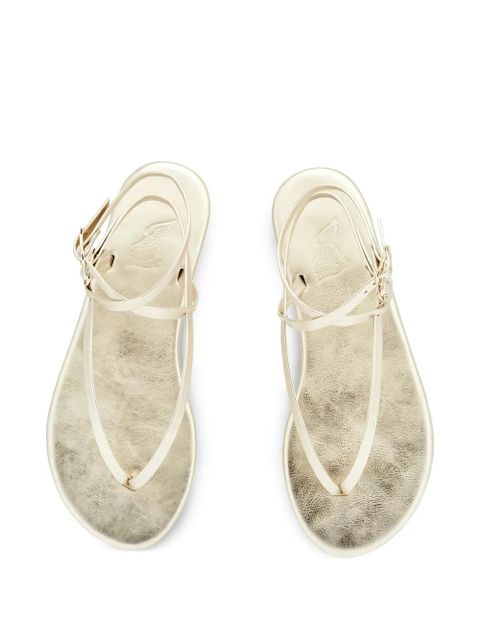 Ancient Greek Sandals Kallisti leather flat sandals - Gold