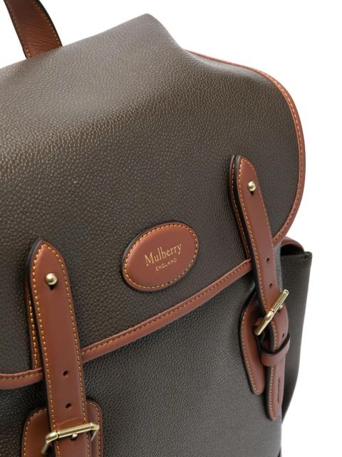 Mulberry logo plaque-detail backpack - Brown