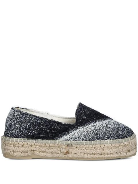 Manebi platform flat espadrilles - Blue