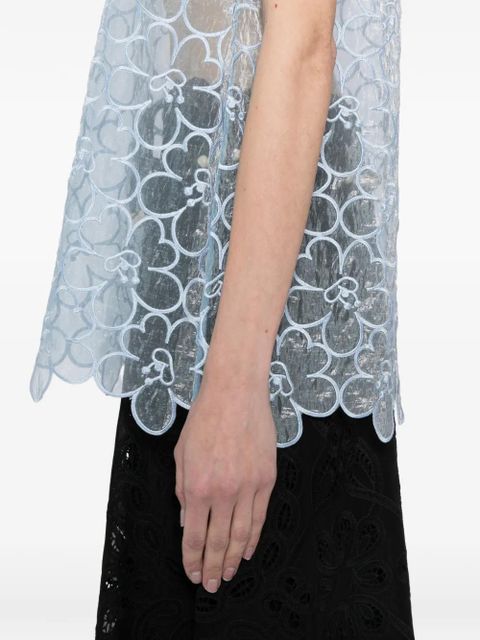 Cecilie Bahnsen Cbcerise vest - Blue