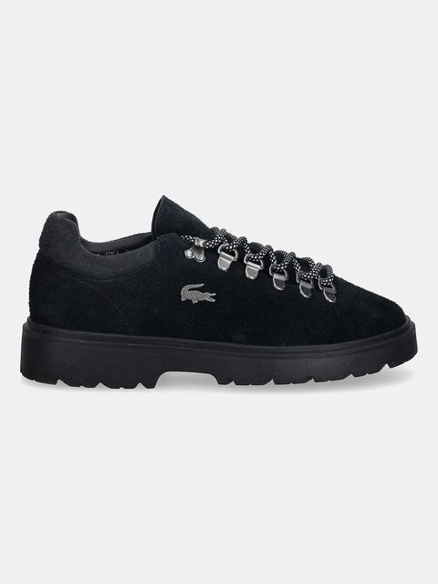 Lacoste sneakersy zamszowe Baseshot Winter Sneakers damskie kolor granatowy 50SFA0041