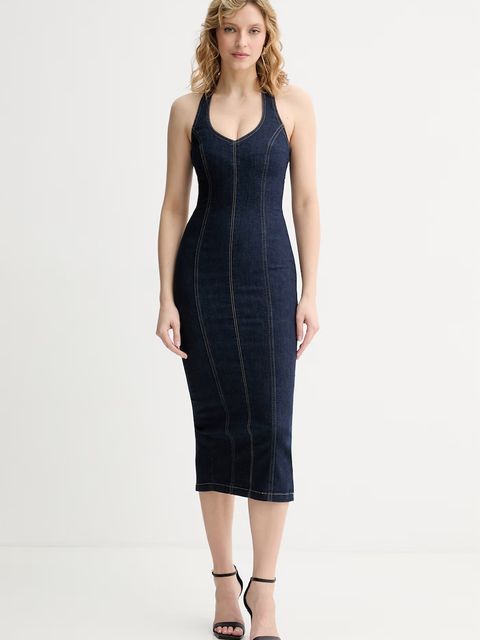 Liu Jo sukienka gorsetowa jeansowa - zdjęcie produktu nr 2