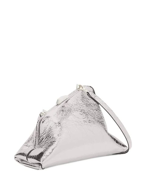 The Attico small Day Off clutch bag - Silver - zdjęcie produktu nr 2