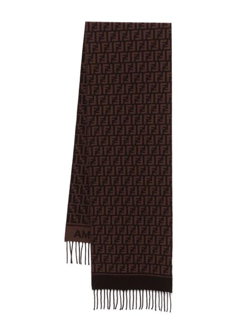 FENDI FF-motif scarf - Brown - zdjęcie produktu nr 1