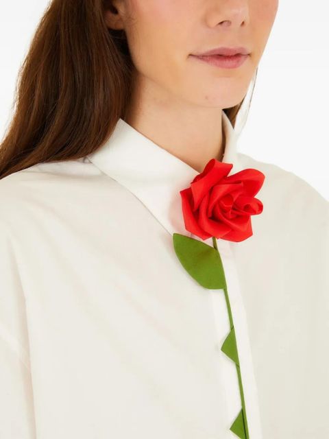 FARM Rio rose-detail shirt - White