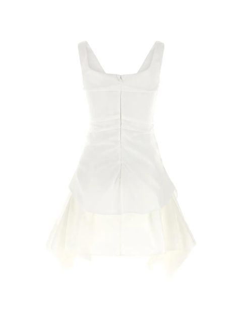 Alexander McQueen striped folded mini dress - White - zdjęcie produktu nr 2