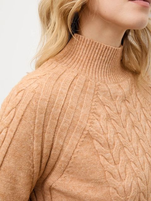 Answear.LAB sweter z kaszmirem damski kolor brązowy z półgolfem