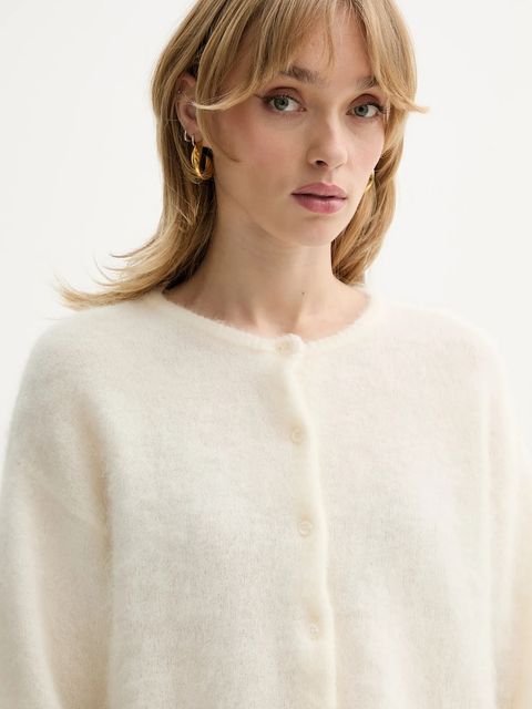 Gestuz kardigan z dodatkiem moheru Gzdebbie