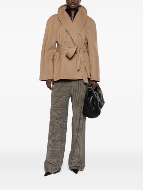 Balenciaga shawl belted jacket - Neutrals - zdjęcie produktu nr 2