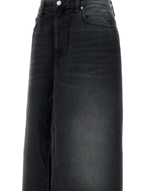 Carhartt WIP belt-loop five-pocket midi skirt - Black