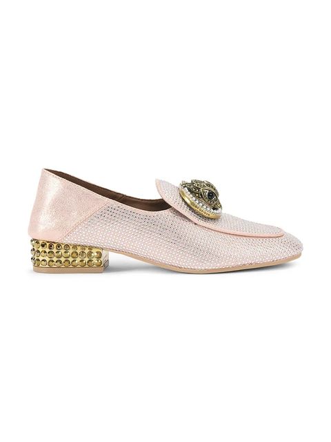 Kurt Geiger London mokasyny Chelsea Fold Back Loafer damskie kolor srebrny na płaskim obcasie 5388924069 - zdjęcie produktu nr 1