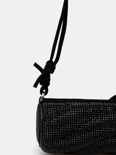Fiorucci torebka Suede Rhinestone Micro Mella kolor czarny U01FMASL005LE05BK01