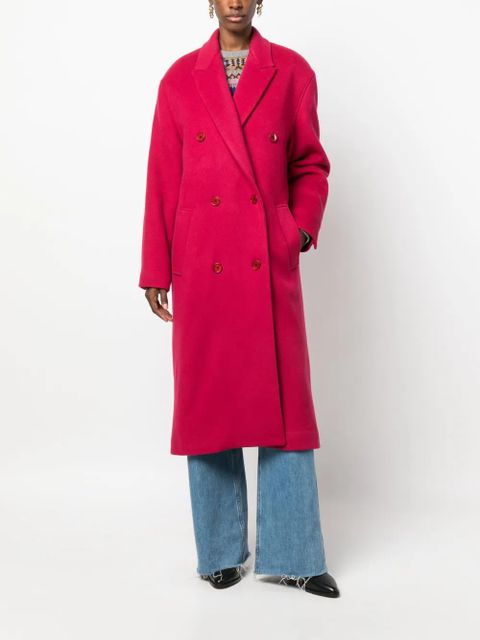 ISABEL MARANT Theodore double-breasted coat - Pink - zdjęcie produktu nr 2
