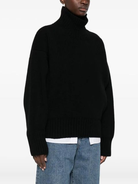 Róhe roll-neck sweater - Black