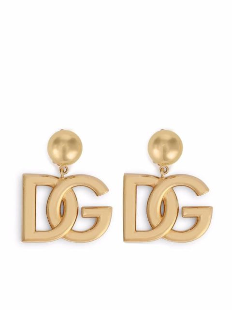 Dolce & Gabbana DG-logo clip-on earrings - Gold - zdjęcie produktu nr 1