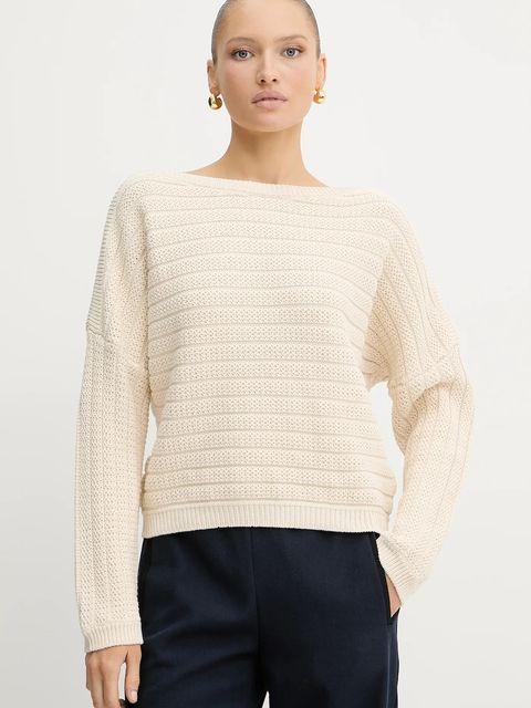 BOSS sweter damski kolor beżowy 50543049 - zdjęcie produktu nr 1