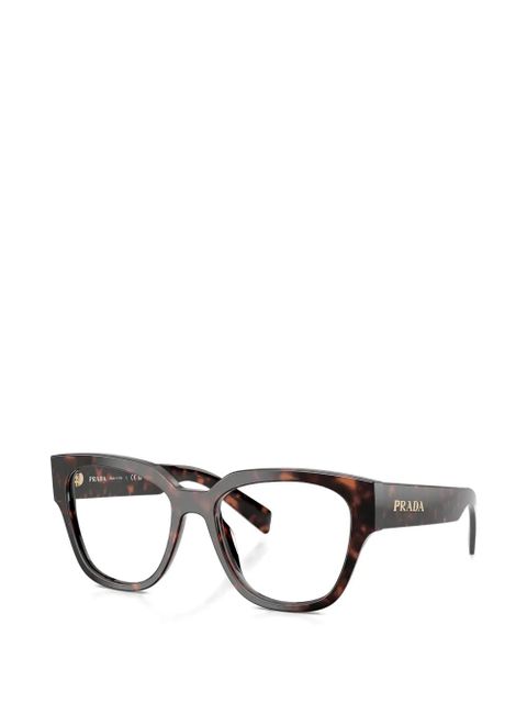Prada Eyewear square-frame glasses - Brown - zdjęcie produktu nr 2