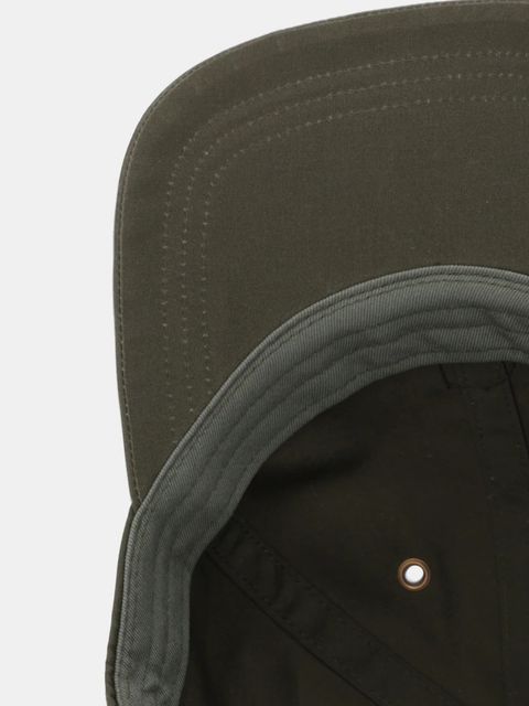 Fjallraven czapka z daszkiem Vidda kolor zielony z aplikacją F77357