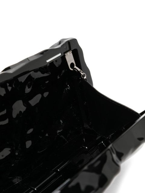 Off-White logo-embossed crossbody bag - Black