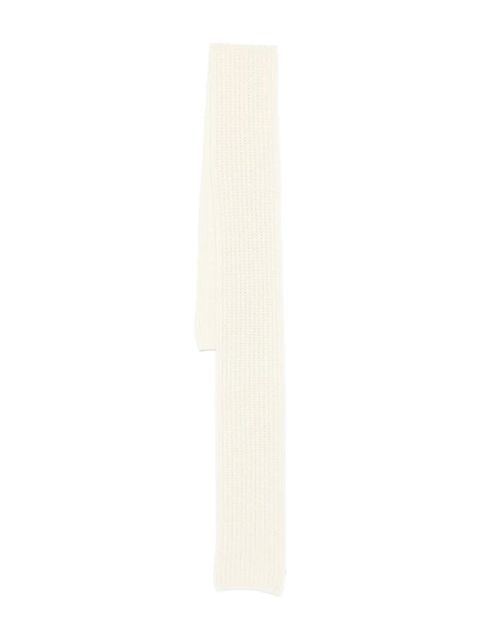 Moncler ribbed cashmere scarf - White - zdjęcie produktu nr 1