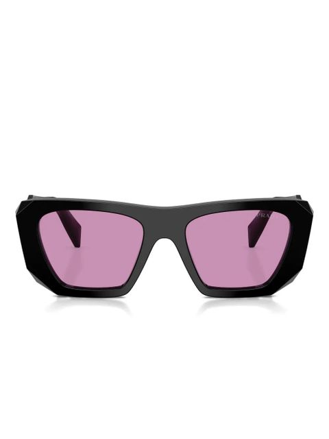 Prada Eyewear Symbole geometric-frame sunglasses - Black - zdjęcie produktu nr 2