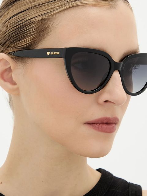 Love Moschino okulary przeciwsłoneczne damskie kolor czarny MOL095/S