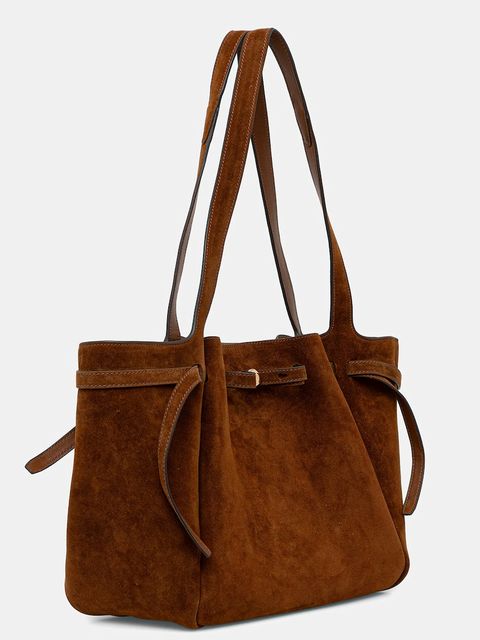 Tory Burch torebka zamszowa Romy Suede Tote - zdjęcie produktu nr 2